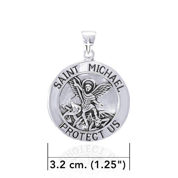 Saint Michael Silver Pendant TPD4564