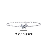 Butterfly Sterling Silver Anklet TAL037
