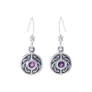 Celtic Knotwork Silver Earrings TE1014