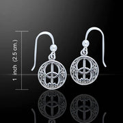 Chalice Well Venerable Manifestation ~ Sterling Silver Jewelry Dangle Earrings TE2893
