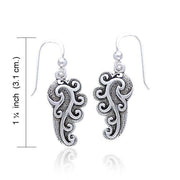 Empowering Spiral Silver Earrings TE2920