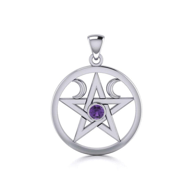 Pentagram Pentacle Sterling Silver Pendant | Peter Stone