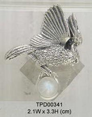 Believe in the underworld connection ~ Ted Andrews Great Horned Owl Pendant with Gemstone TPD341