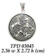 Celtic Knotwork Horse Pendant TPD3045