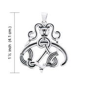 Admire the Viking strong influence ~ Viking Borre Pendant Sterling Silver Jewelry TPD1140