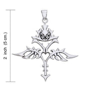 Viking Urnes Winged Beast Sterling Silver Pendant Jewelry TPD1212
