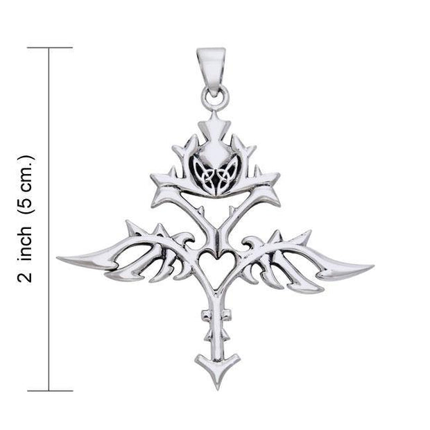 Viking Urnes Winged Beast Sterling Silver Pendant Jewelry TPD1212