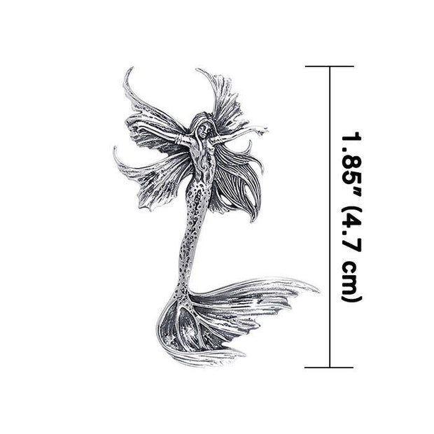 Amy Brown Sea Sprite Fairy ~ Sterling Silver Jewelry Pendant TPD136