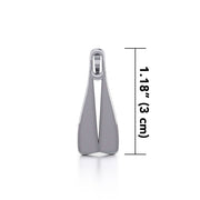 Double Diving Fin Silver Pendant TPD5152