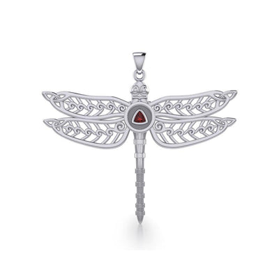 The Celtic Dragonfly with Recovery Silver Pendant TPD5389