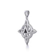 Celtic Four Point Knot Recovery Pendant with Gemstone TPD5841