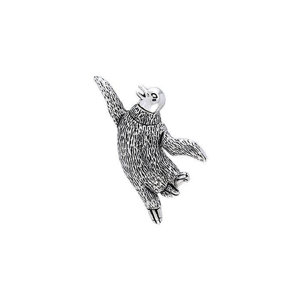 Dancing Penguin Sterling Silver Pendant TPD709