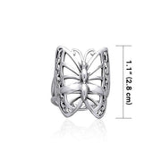 Silver Butterfly Ring TR1312