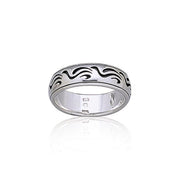 Wave Design Silver Ring TR1893