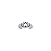 Kissing Dolphins Silver Toe Ring TR3717