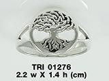 Get the look of extraordinary ~ Sterling Silver Jewelry Tree of Life Ring TRI1276