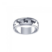 Chinese Astrology Silver Ring TRI102