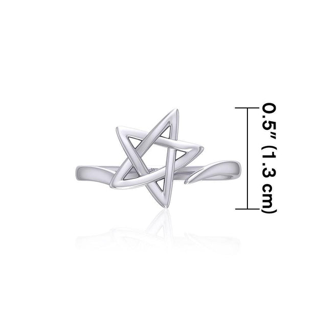 The Star Silver Wrap Ring TRI1891