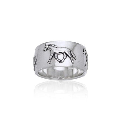 Palouse Horse Silver Ring TRI651