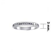 Unconditional Love Silver Ring TRI753