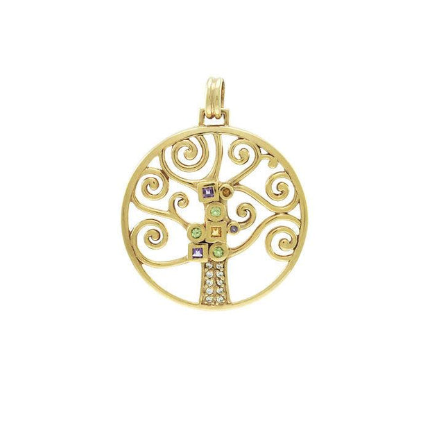 Worthy of the Golden Tree of Life ~ Sterling Silver Jewelry Pendant VPD3878