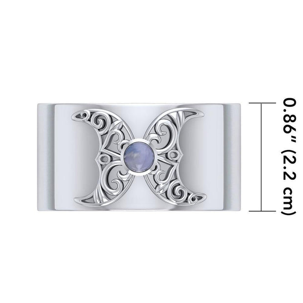 Blue Moon Triple Goddess Cuff Bracelet TBG755