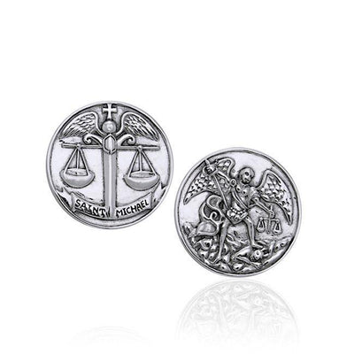 Saint Michael Archangel Sterling Silver Coin TPD3395