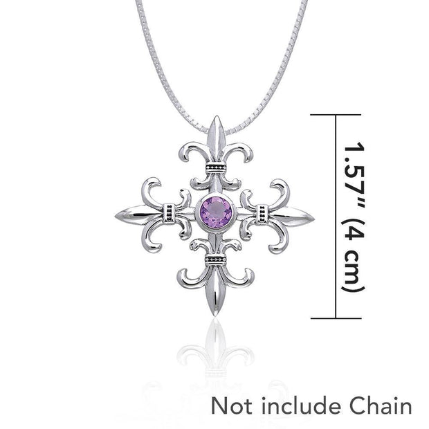Exquisite symbolism in Croix La Me ’re~ Sterling Silver Jewelry Pendant TPD355