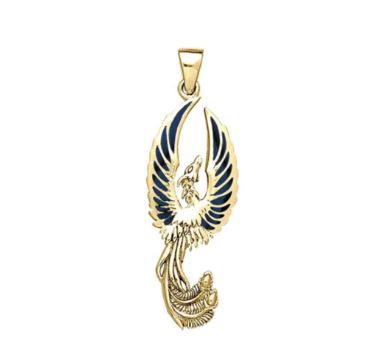 Phoenix Solid Gold Pendant – A Symbol of Strength and Transformation