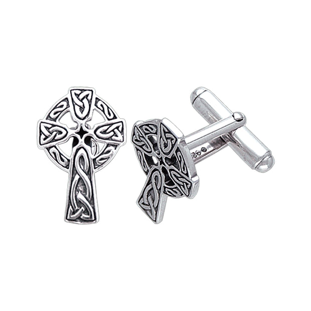 Undying Love of a Divine Celtic Cross Cufflinks CL043