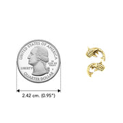 Whale Shark Solid Gold Post Earrings GER2214