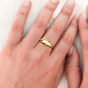 Dolphin Wrap Solid Gold Ring GMG089