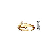 Dolphin Wrap Solid Gold Ring GMG089