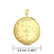 Sigil of the Archangel Michael Solid Gold Pendant GPD2818 - Jewelry