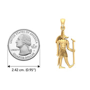 Anubis Egyptian Solid Gold Pendant GPD2841