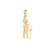 Sobek Egyptian God Solid Yellow Gold Pendant GPD2844