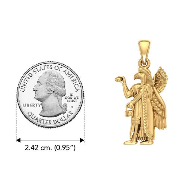 Nisroch Egyptian Solid Gold Pendant GPD2849