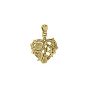 Cast your Cimaruta Witch Solid Yellow Gold Jewelry Charm Pendant GPD3131