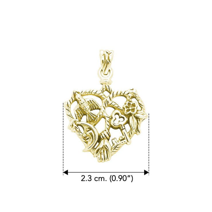 Cast your Cimaruta Witch Solid Yellow Gold Jewelry Charm Pendant GPD3131