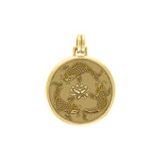 Chinese Fish Feng Shui Solid Gold Pendant GPD3753