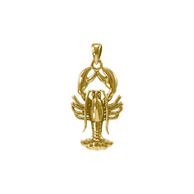 Lobster Solid Gold Pendant GPD4380