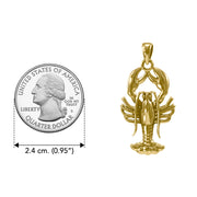 Lobster Solid Gold Pendant GPD4380