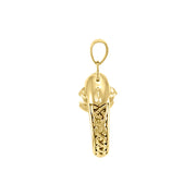 Celtic Accent Dolphin Solid Gold Wrap Pendant GPD4839