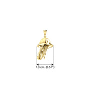 Jellyfish Solid Gold Pendant GPD5412