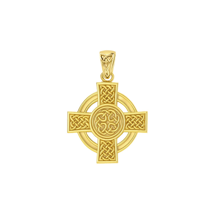 Celtic Cross Solid Gold Pendant GPD6018