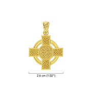 Celtic Cross Solid Gold Pendant GPD6018