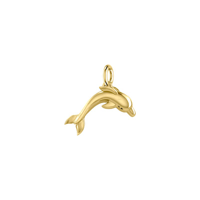 Oceanic Bonds Solid Gold Friendly Dolphins Pendant GPD6223