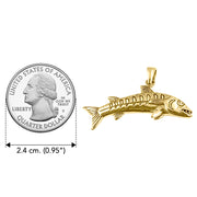 Barracudas Fish Solid Gold Pendant GPD6234