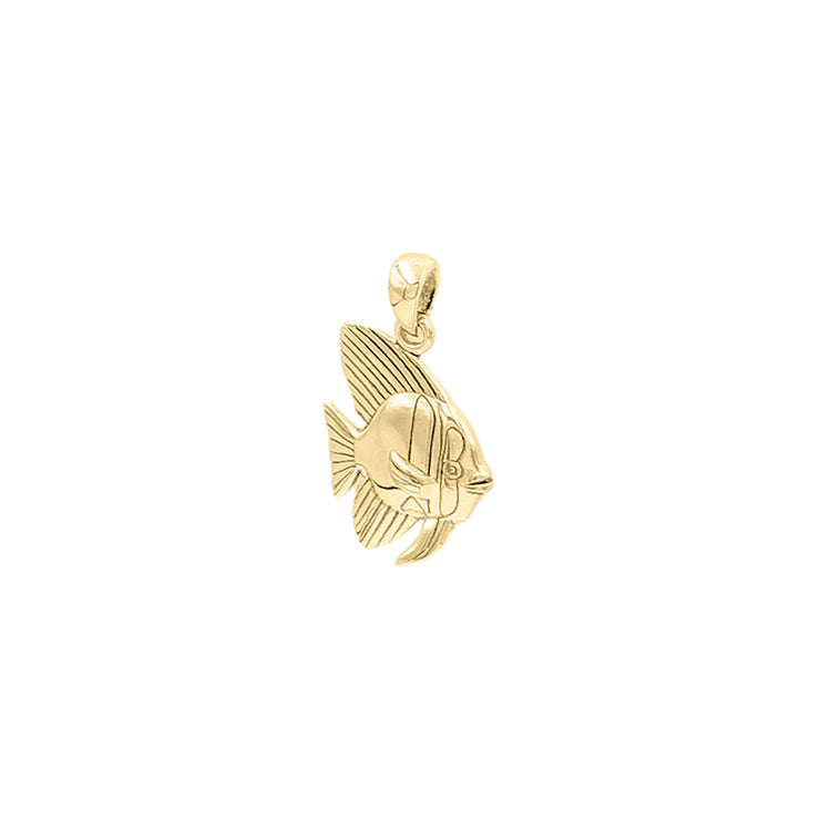 Tailfin Batfish Solid Gold Pendant GPD6305