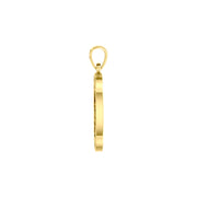 Peace with Faith Symbols Solid Yellow Gold Pendant GPD6360